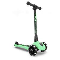 Kinderscooter Highwaykick 3 - Schwarz/Grün, Trend, Kunststoff/Metall (24/72/55cm) - Scoot and Ride