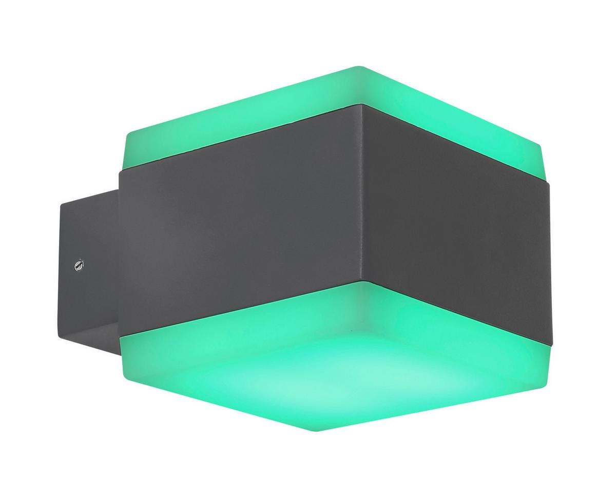 Led Außenleuchte Slice 15 Watt Kunststoff, Wandmontage - Basics, Kunststoff/Metall (11/9cm) - Globo