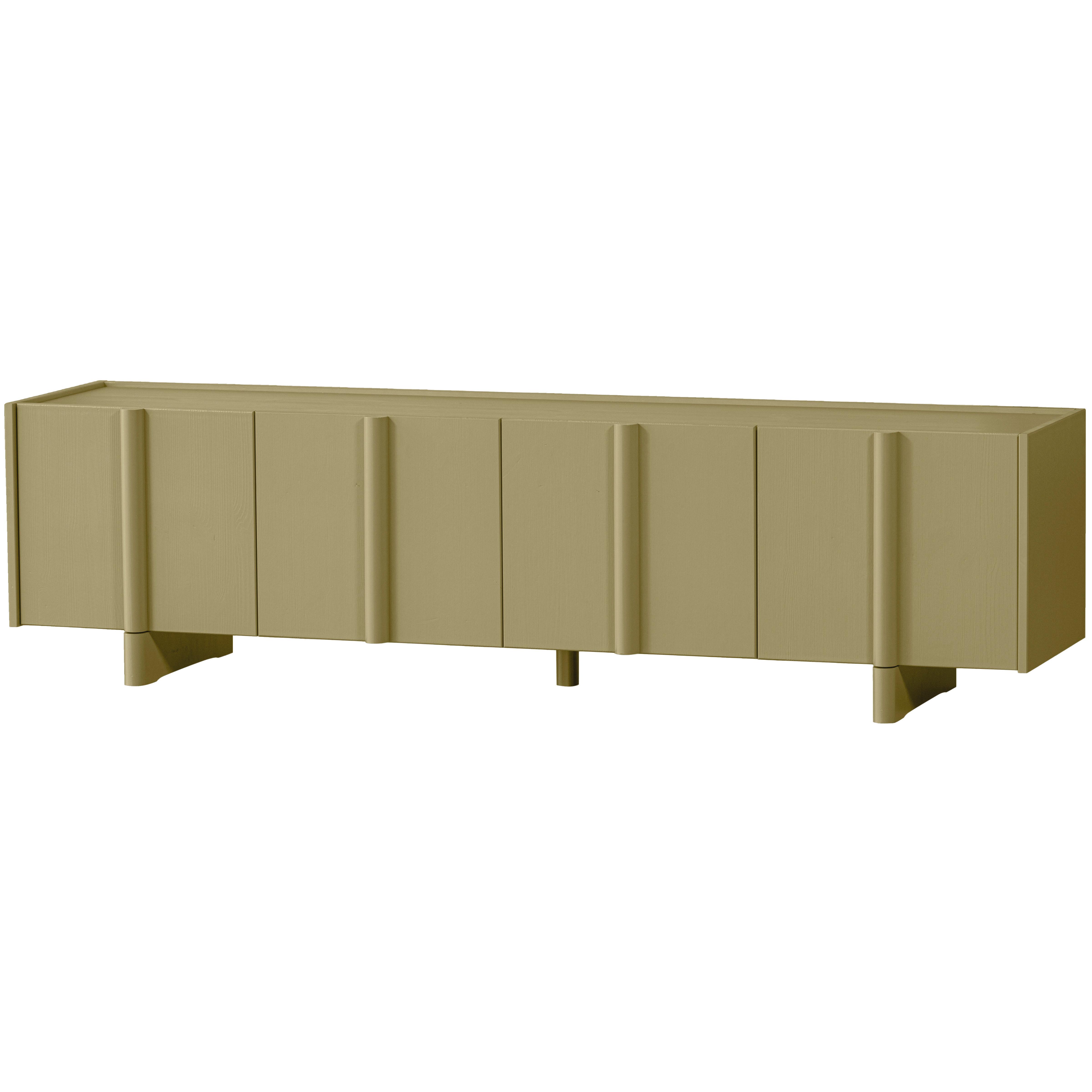 Lowboard Basu Grün B: 200cm - Grün, Design, Holz (200/53/46cm) - Livetastic