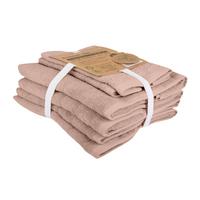 Sada uterákov Bio bavlna, medená 6 ks - medená, Modern, textil (2x30x50/4x50x90cm)