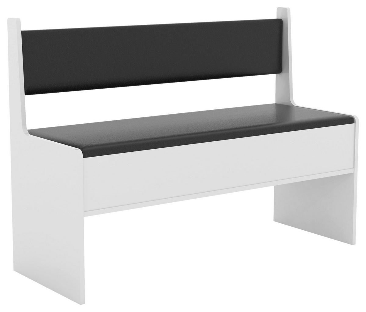 Sitzbank Esal Weiß B: 110 cm Esal - Weiß, MODERN, Holzwerkstoff (110/80/42cm) - MID.YOU