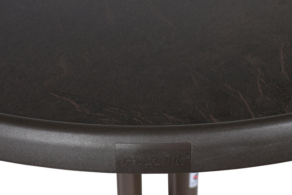 Gartentisch Klappbar Holzwerkstoff/Metall ⌀ 86 cm - Graphitfarben, MODERN, Holzwerkstoff/Metall (86/86/72cm) - Sieger