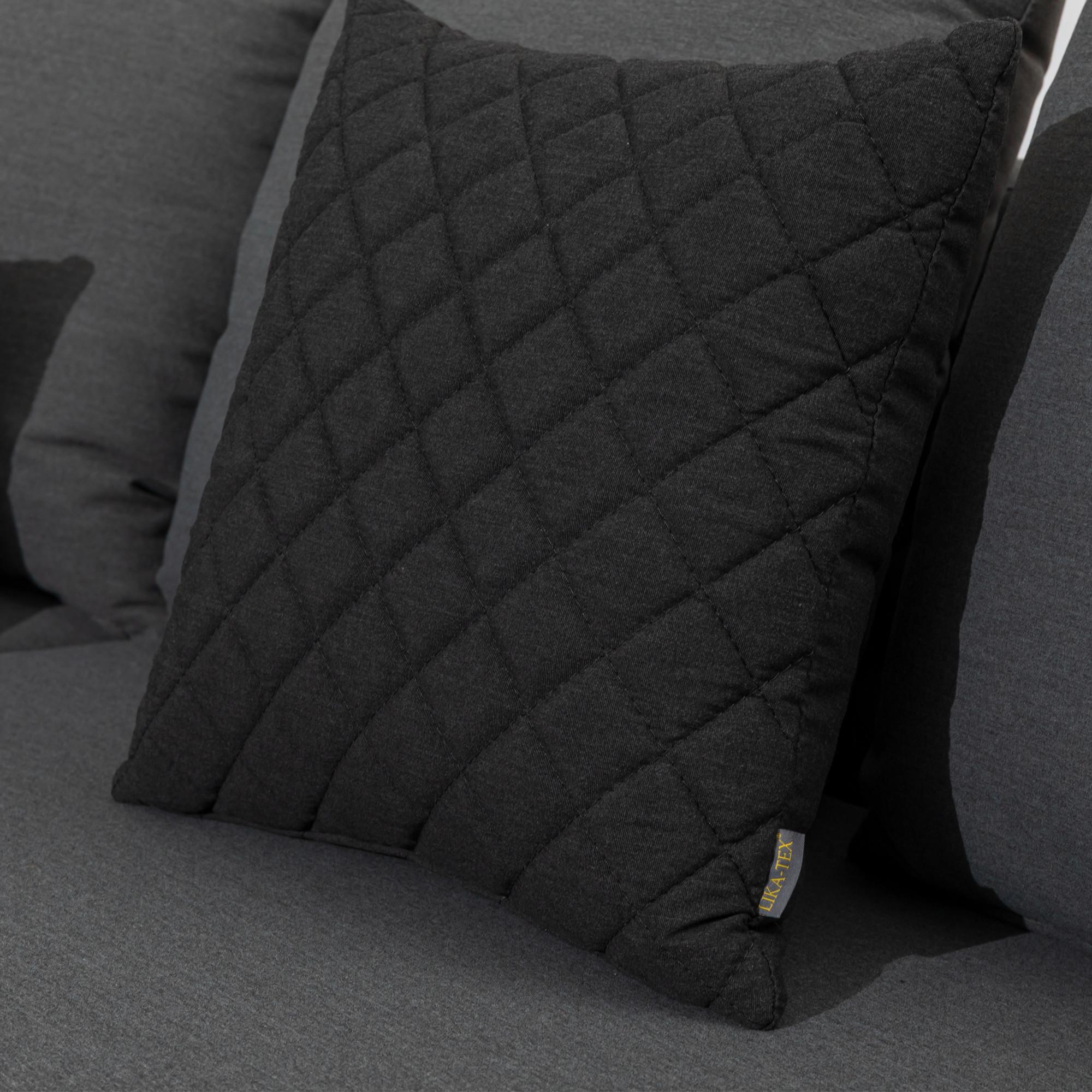 OUTDOOR-KISSEN DIAMOND - Anthrazit, MODERN, Textil (45/45cm) - Gardenson