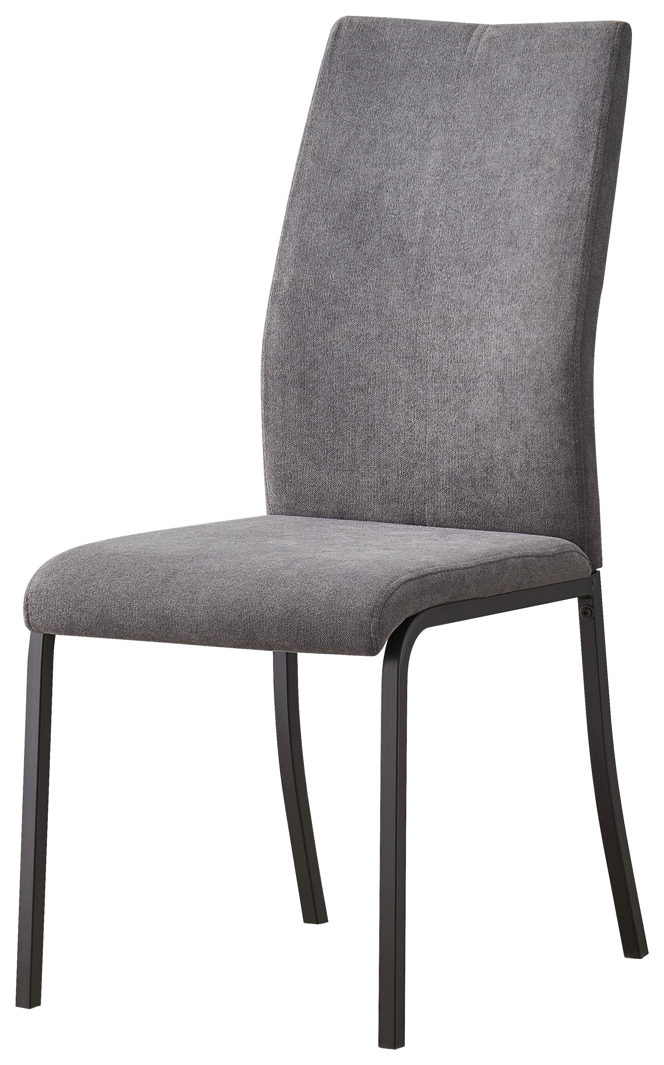 Szék Anne Ii - fekete/szürke, Konventionell, textil/fém (44/97cm)