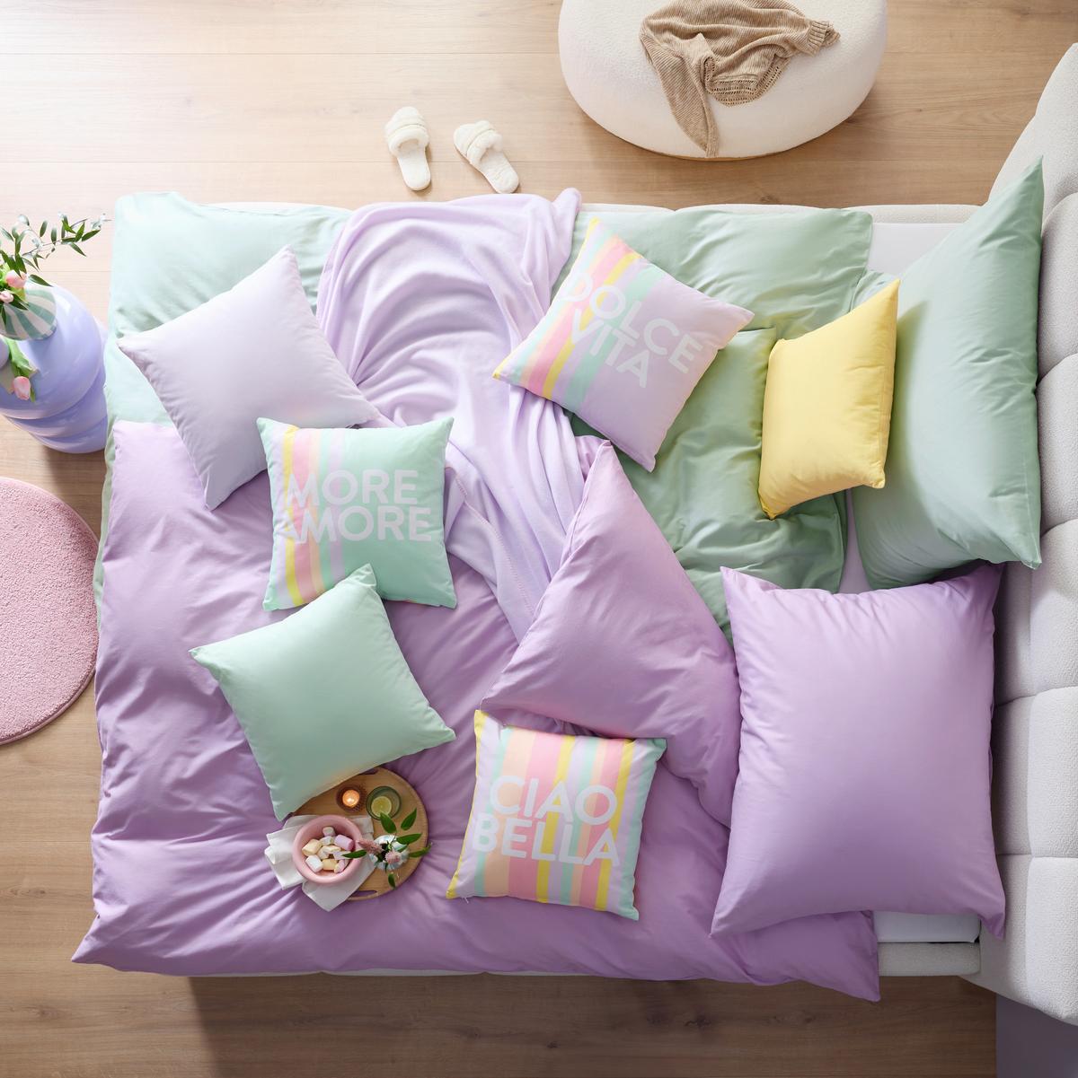 DEKORAČNÝ VANKÚŠ POPPY - mätovozelená, Konventionell, textil (45/45cm) - Mömax