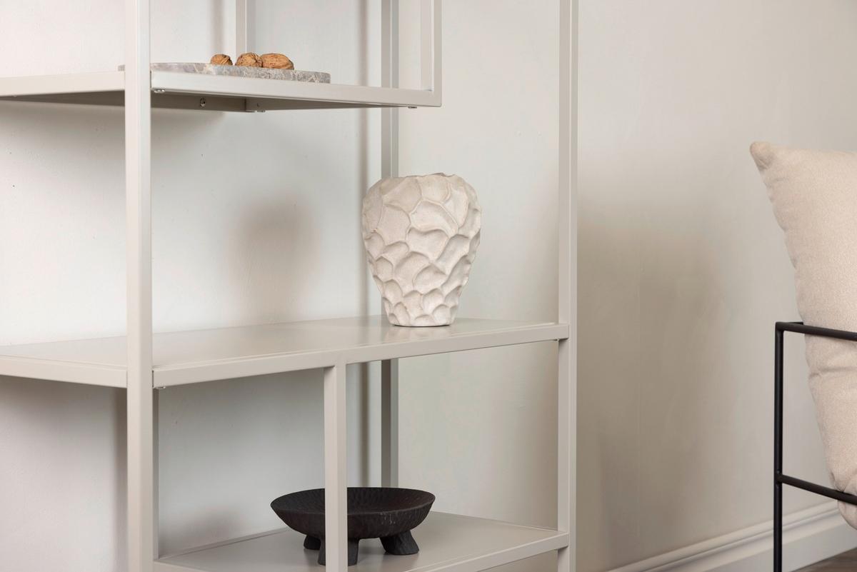 Bücherwand Staal - Beige, Design, Metall (85/188/35cm) - Livetastic