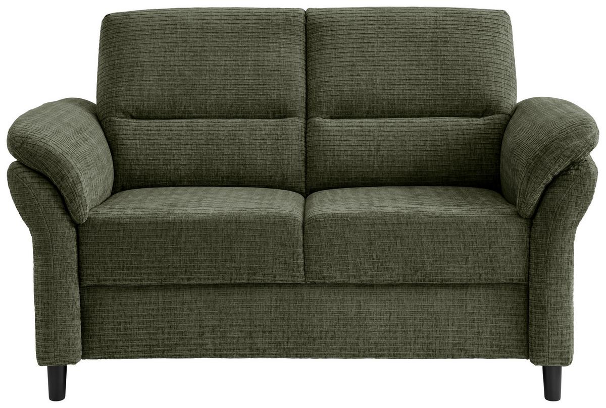 2-Sitzer-Sofa Cavoli, Olivgrün B: 147 cm - Schwarz/Olivgrün, MODERN, Textil (147/90/89cm) - Livetastic