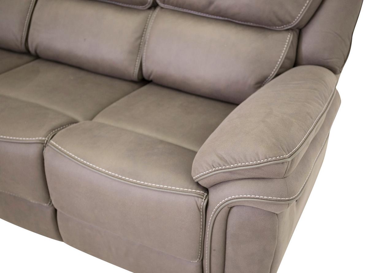 3-Sitzer-Sofa Saranda - Grau, Design, Textil/Metall (206/96/98cm) - Livetastic