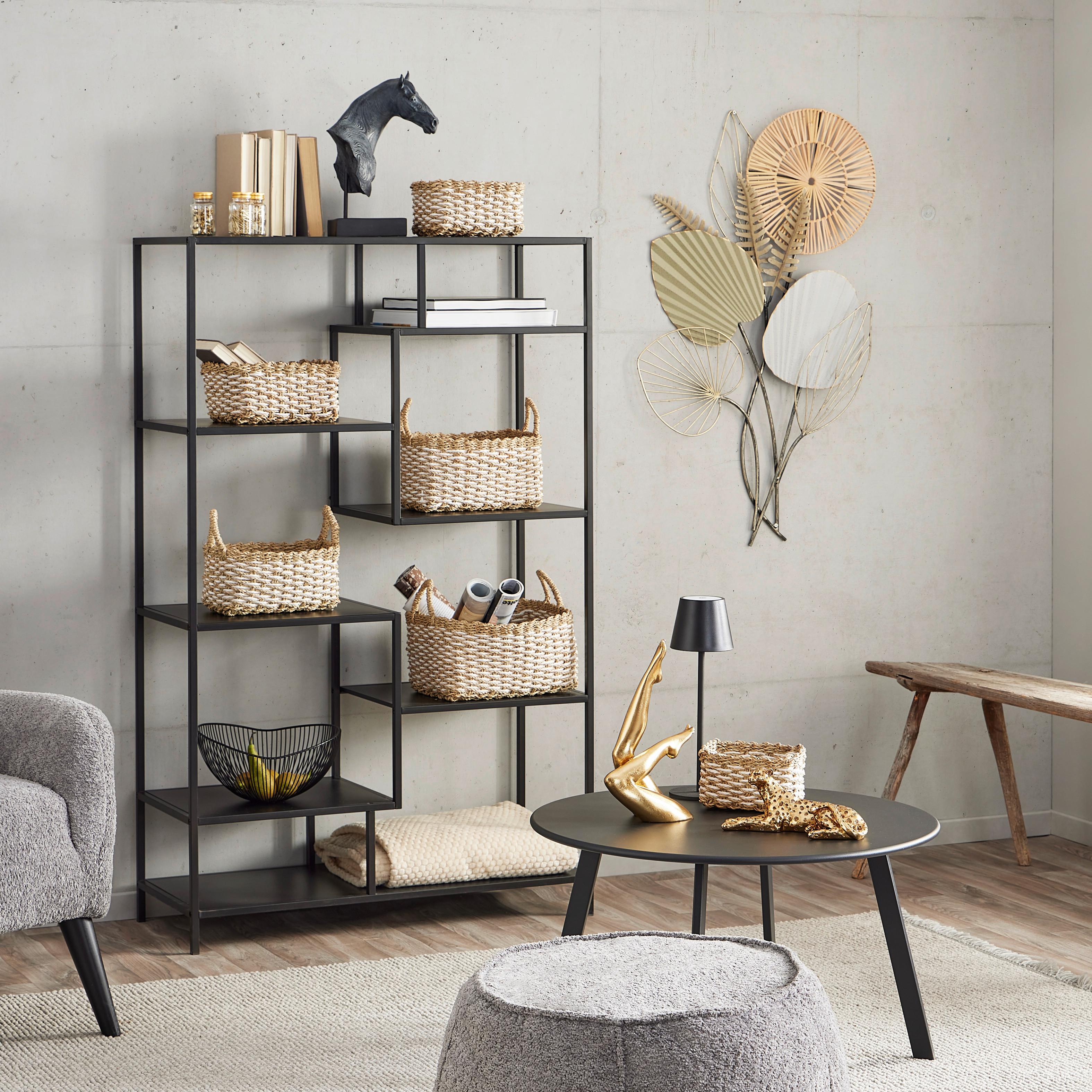 Wanddeko Natalie - Goldfarben/Schwarz, Design, Holz/Metall (97/62/3cm) - James Wood