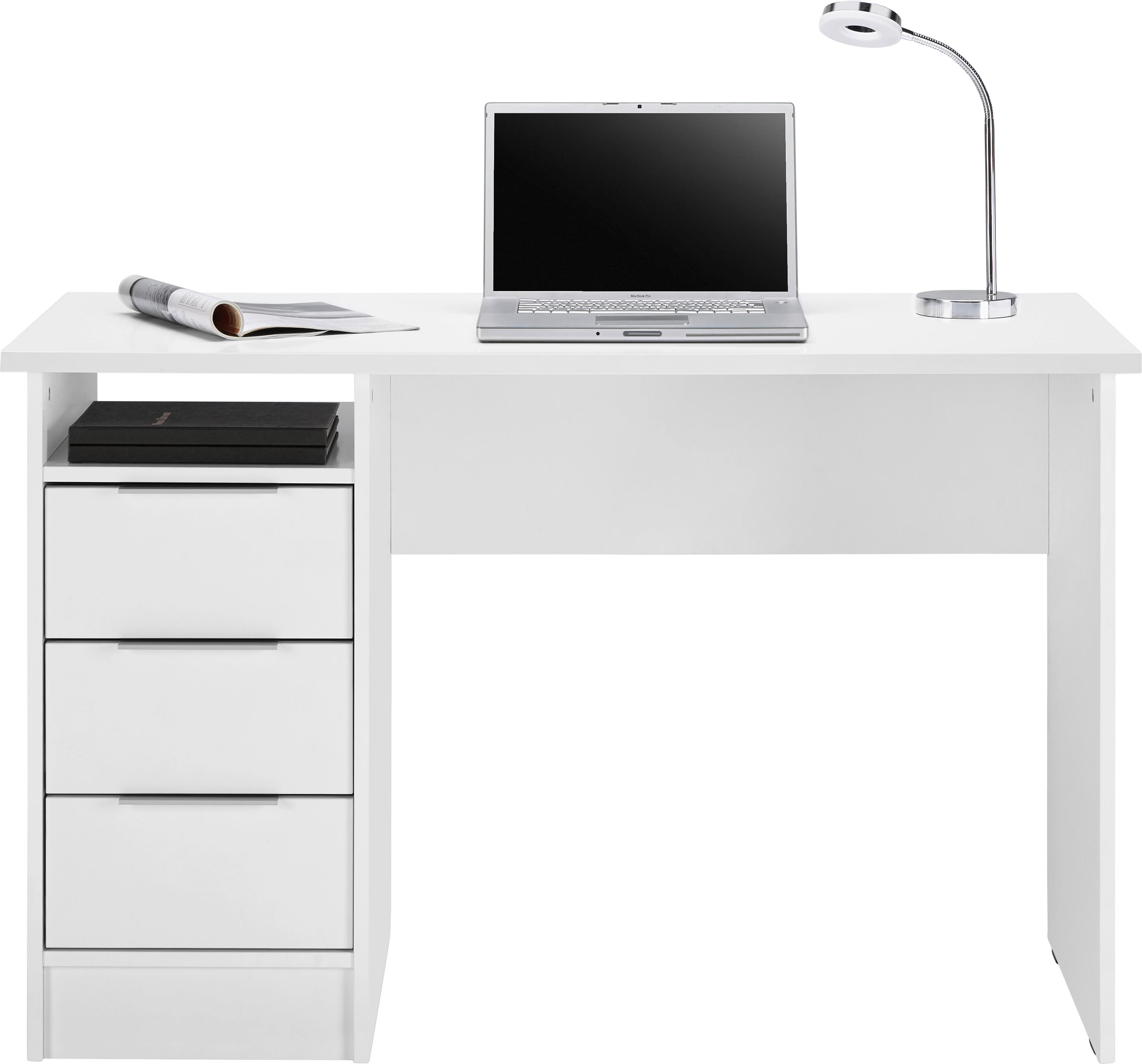 Písací stôl STUDENT - chrómová, Konventionell, kov/kompozitné drevo (120/76/55cm) - Mömax