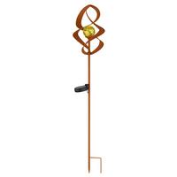 Solarleuchte 36531 - Rostfarben, Basics, Glas/Metall (14,5/90cm) - Globo