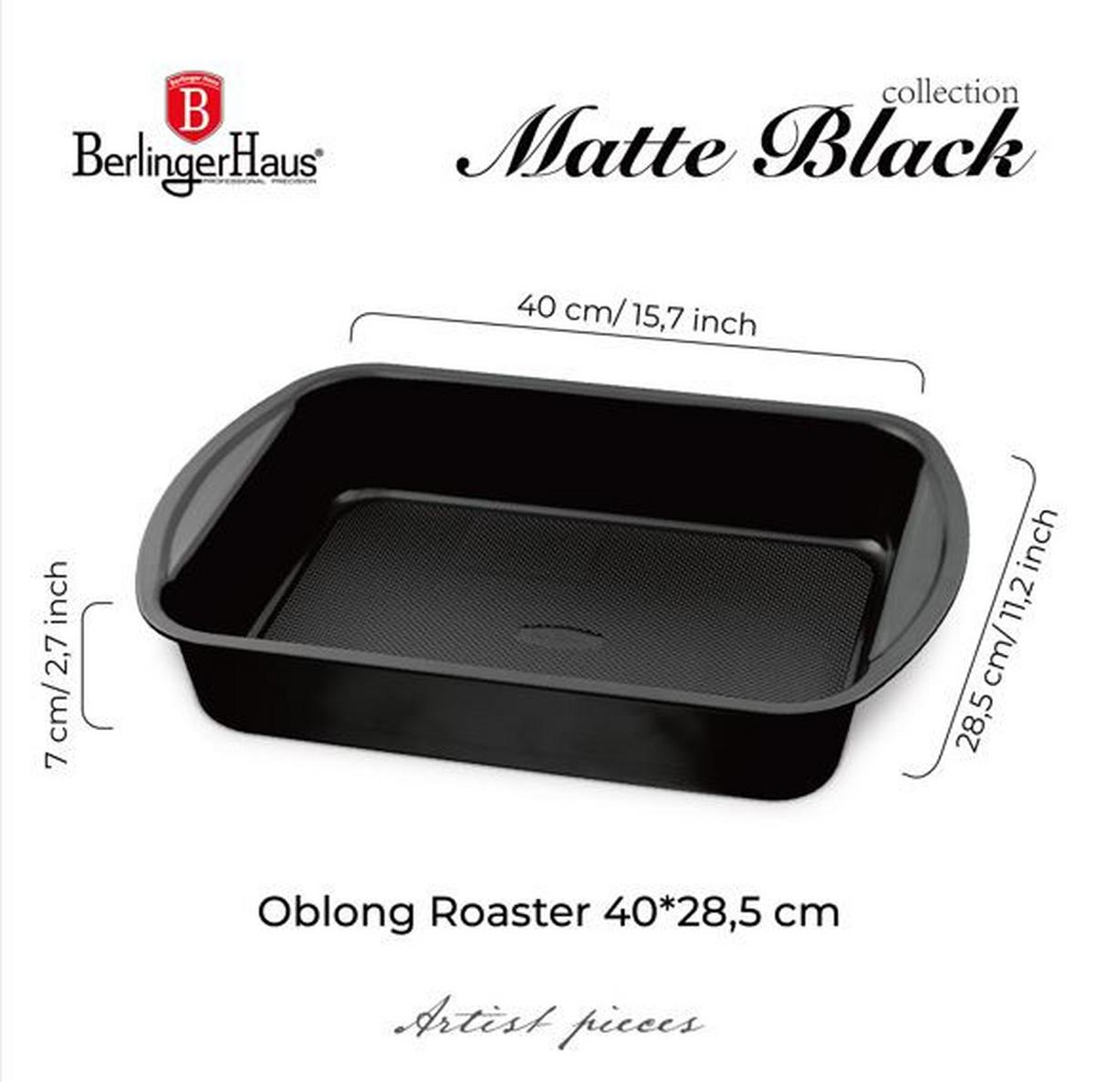 Bräter Metall BxL: 40x28,5 cm - Basics, Metall (40/28,5cm)