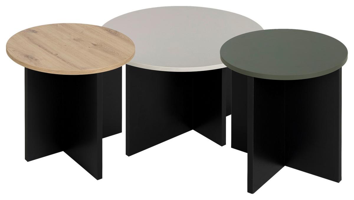 Couchtisch Craft Eiche Artisan Dekor, B: 160cm - Kaschmir/Eiche Artisan, Basics, Holzwerkstoff (160/42/160cm) - Livetastic