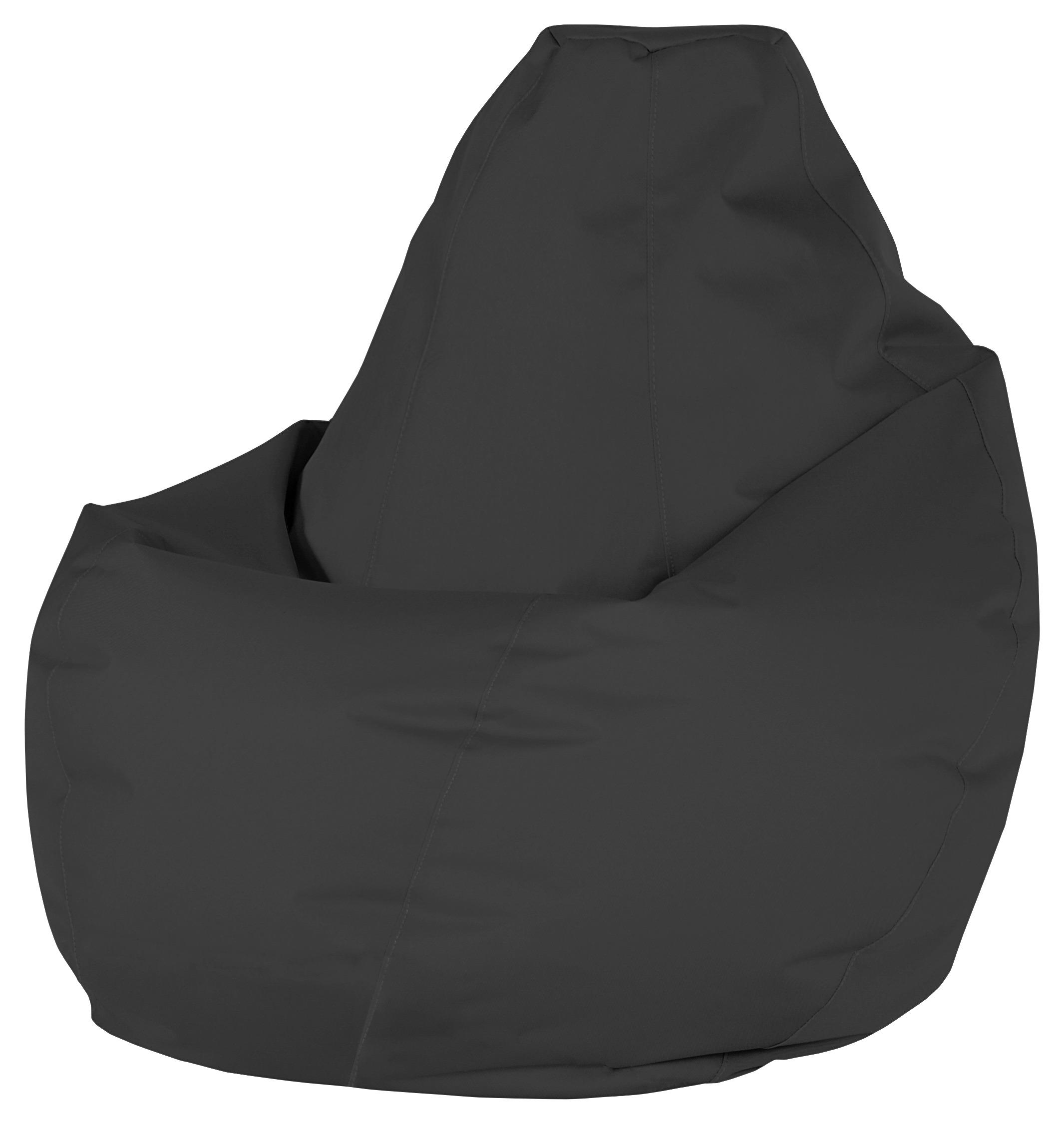 Ülőzsák Soft L - fekete, Modern, textil (120cm) - Mömax