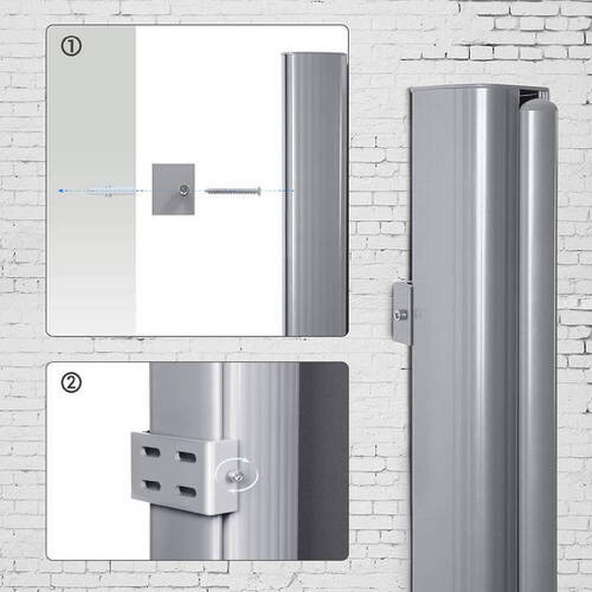 Markise Grau BxH: 400x200 cm - Grau, Basics, Textil/Metall (400/200cm) - Modante