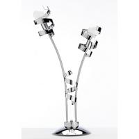 Tischleuchte 4812/lgc - Chromfarben, Design, Metall (40/65cm)