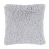 Dekoračný vankúš Fluffy, 45/45cm, strieborná - strieborná, Romantik / Landhaus, textil (45/45cm) - Modern Living