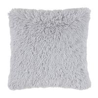 Dekoračný vankúš Fluffy, 45/45cm, strieborná - strieborná, Romantik / Landhaus, textil (45/45cm) - Modern Living