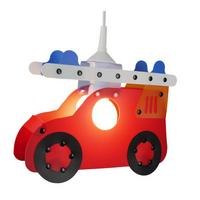 Kinderhängeleuchte 181 Feuerwehrauto - Rot, Basics, Kunststoff (32/6/34cm) - Niermann