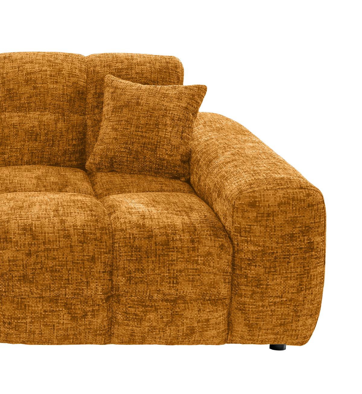 Viersitzer-Sofa Bosco, Goldfarben B: 300 cm - Goldfarben/Schwarz, MODERN, Textil (300/87/120cm) - Livetastic