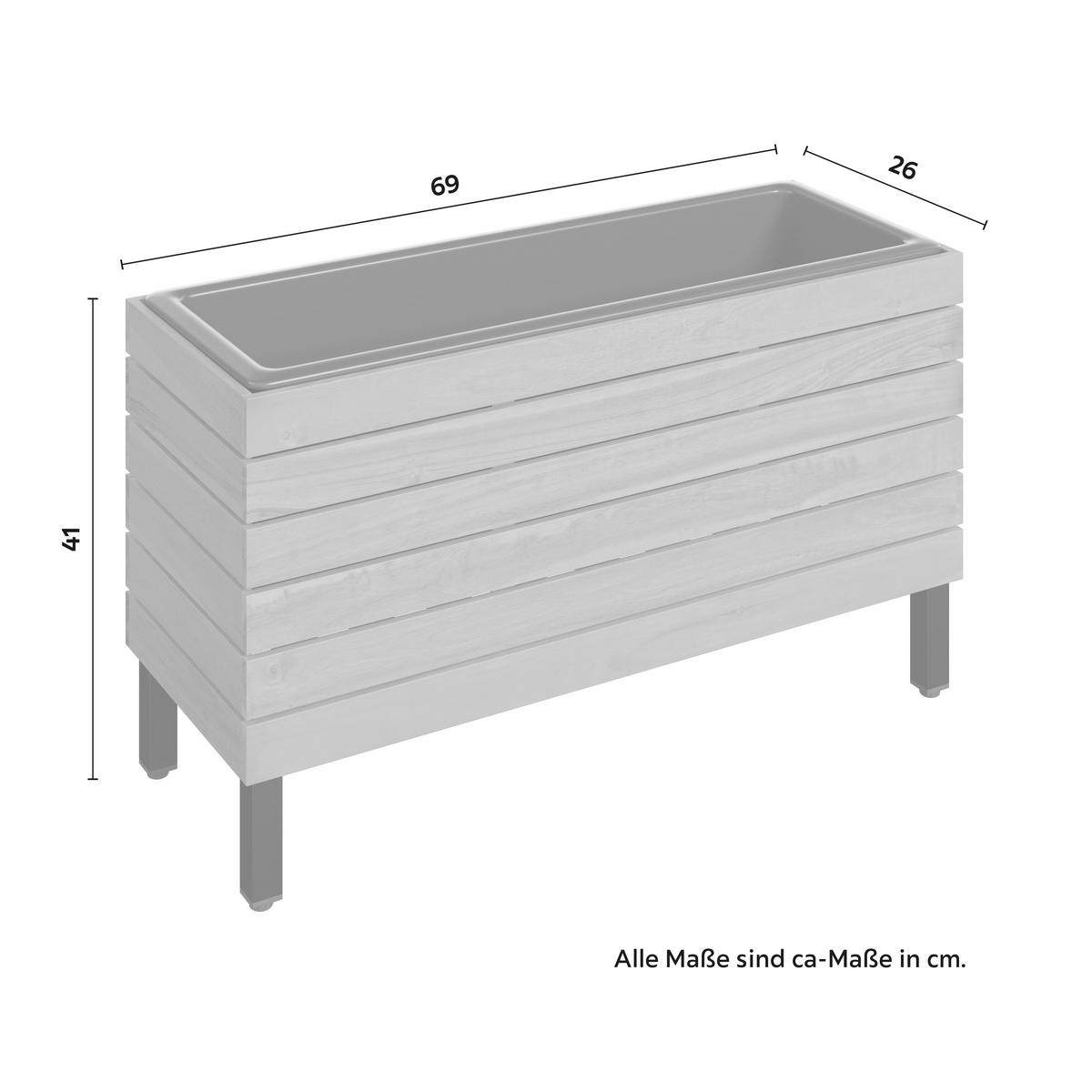 TRUHLÍK NA KVĚTINY MARLO - Moderní (69/41/26cm) - Bessagi Garden