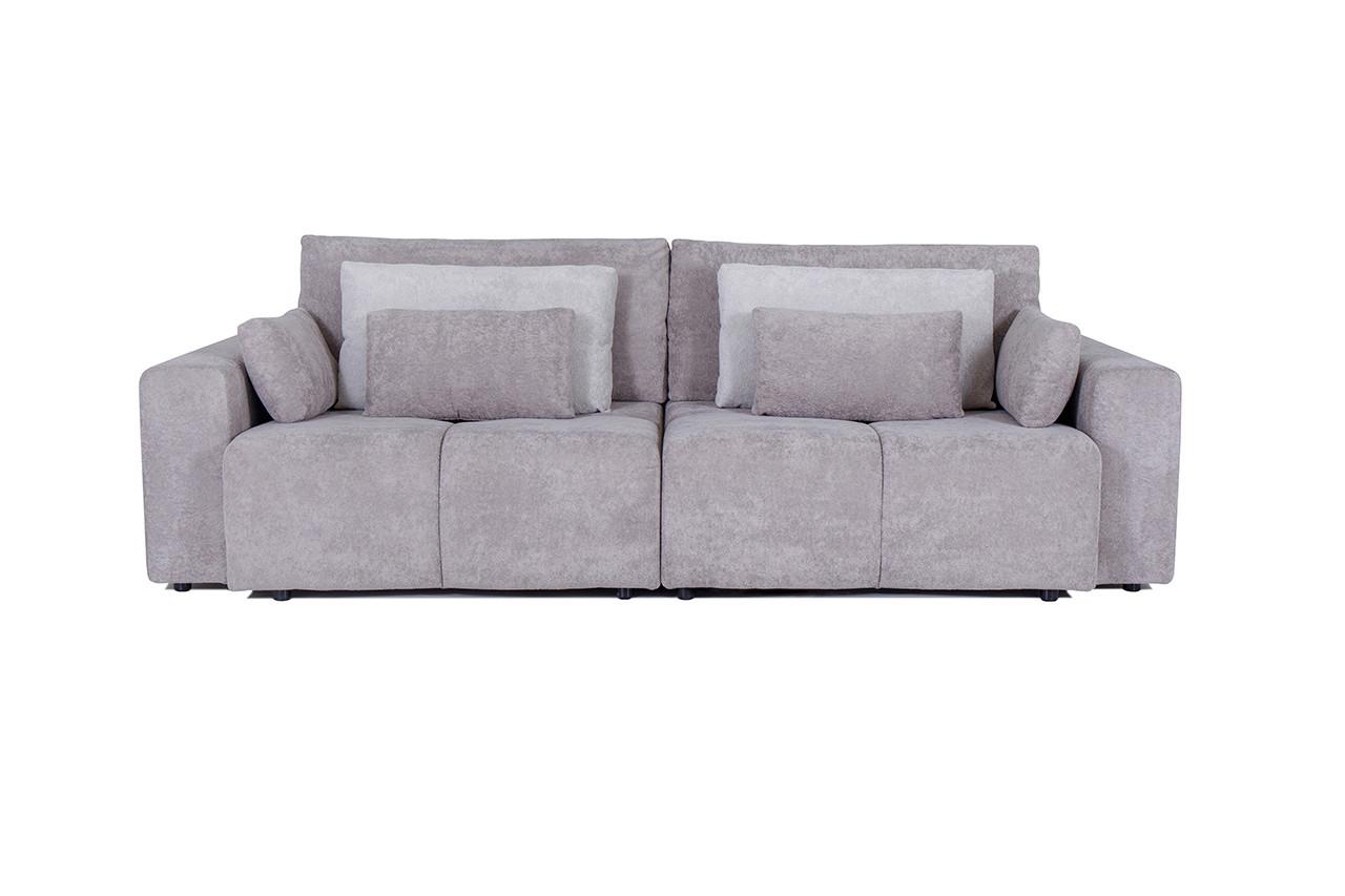 Mega Kanapé Monaco - bézs/fehér, Modern, textil/fa (270/126/88cm)