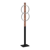 LED-Stehleuchte 900892 Boyal - Schwarz/Weiß, Natur, Holz/Kunststoff (30/150cm) - Eglo