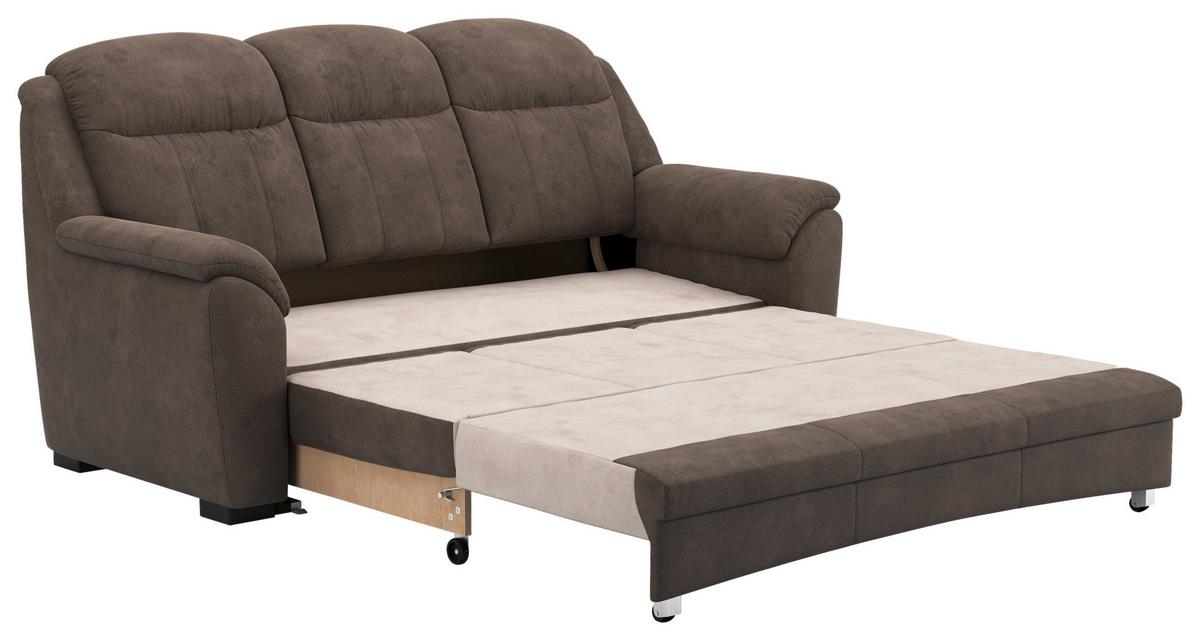 ROZKLADACIA POHOVKA BRUNO 2 V1 - sivohnedá/čierna, Konventionell, textil/plast (193/99/106cm)