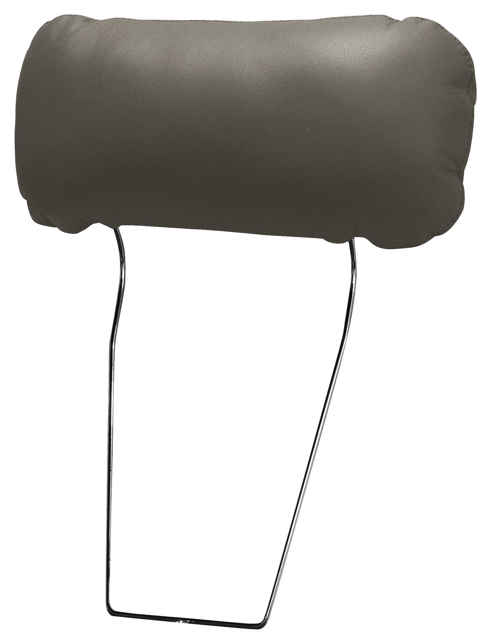 Kopfstütze Nordic Schlammfarben B: 43 cm - Schlammfarben, Design, Leder/Textil (43/18/15cm) - Livetastic