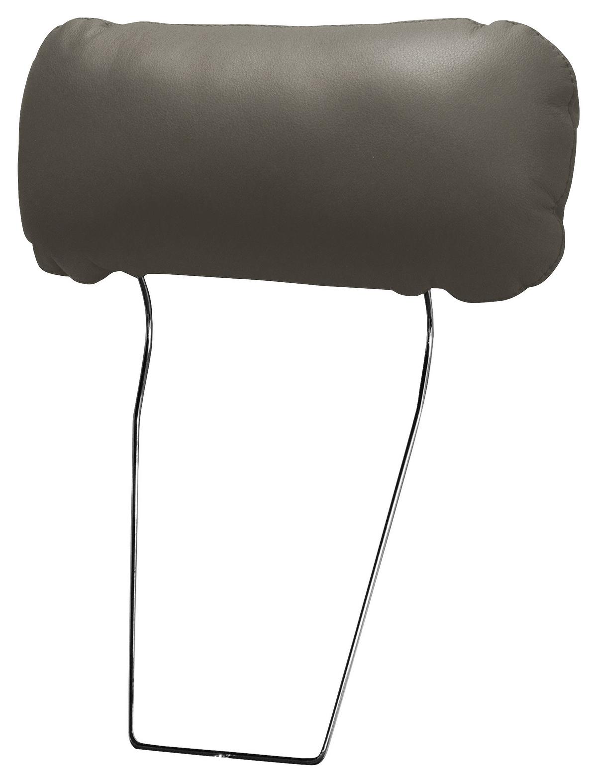 Kopfstütze Nordic Schlammfarben B: 43 cm - Schlammfarben, Design, Leder/Textil (43/18/15cm) - Livetastic