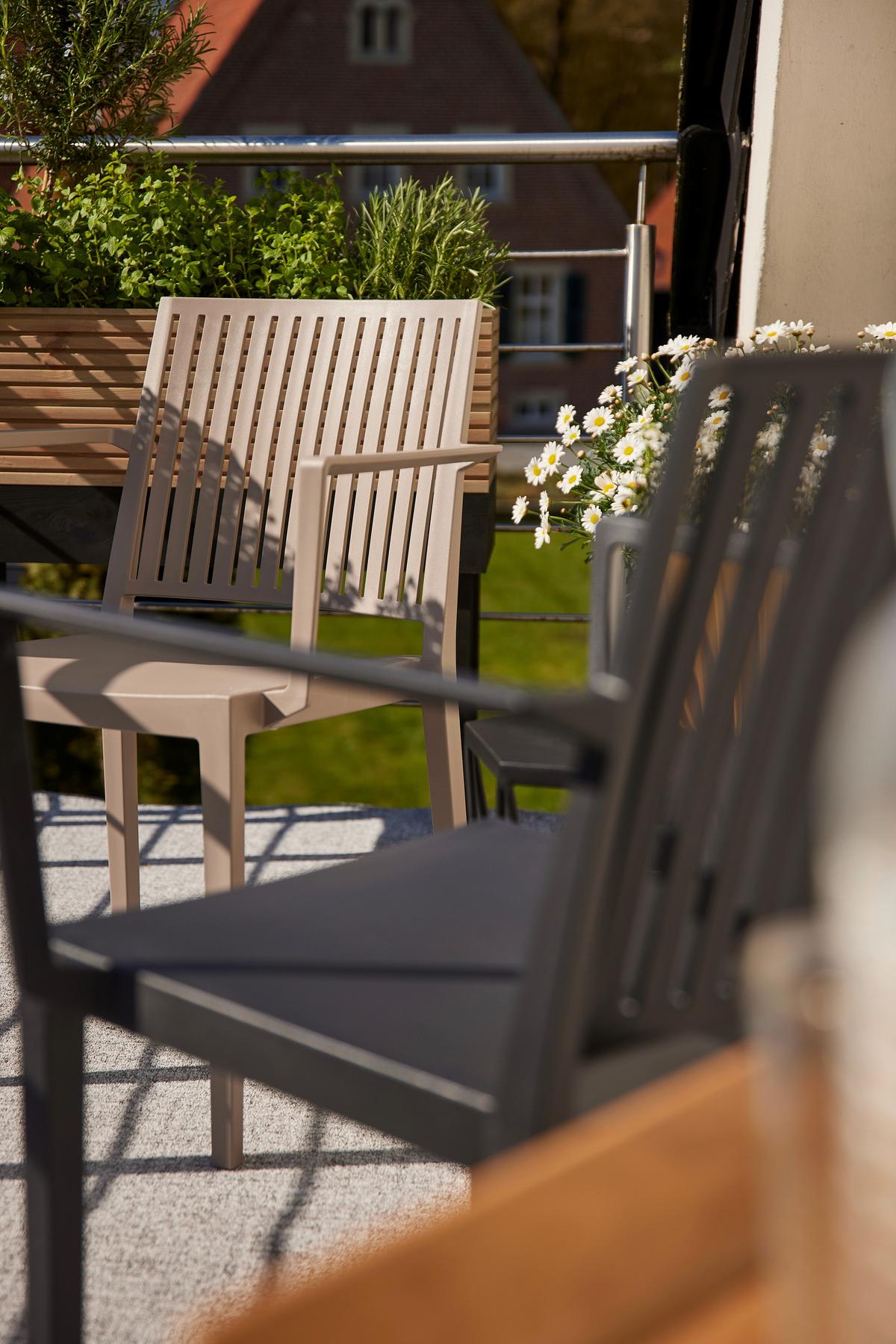 Stapelstuhl T20082 - Anthrazit, Basics, Kunststoff (57/80/56cm) - Siena Garden