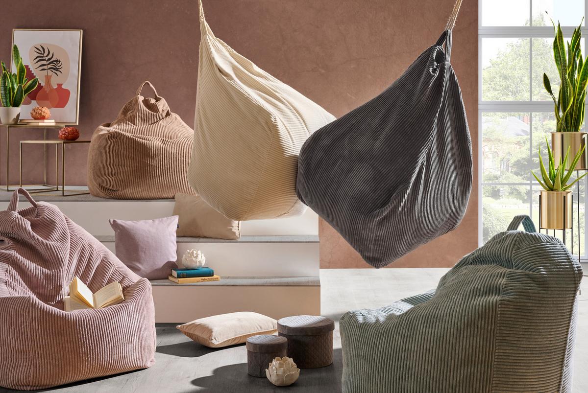 Sitzsack Rosa B: 80cm - Rosa, Trend, Textil (80/85/80cm) - Livetastic