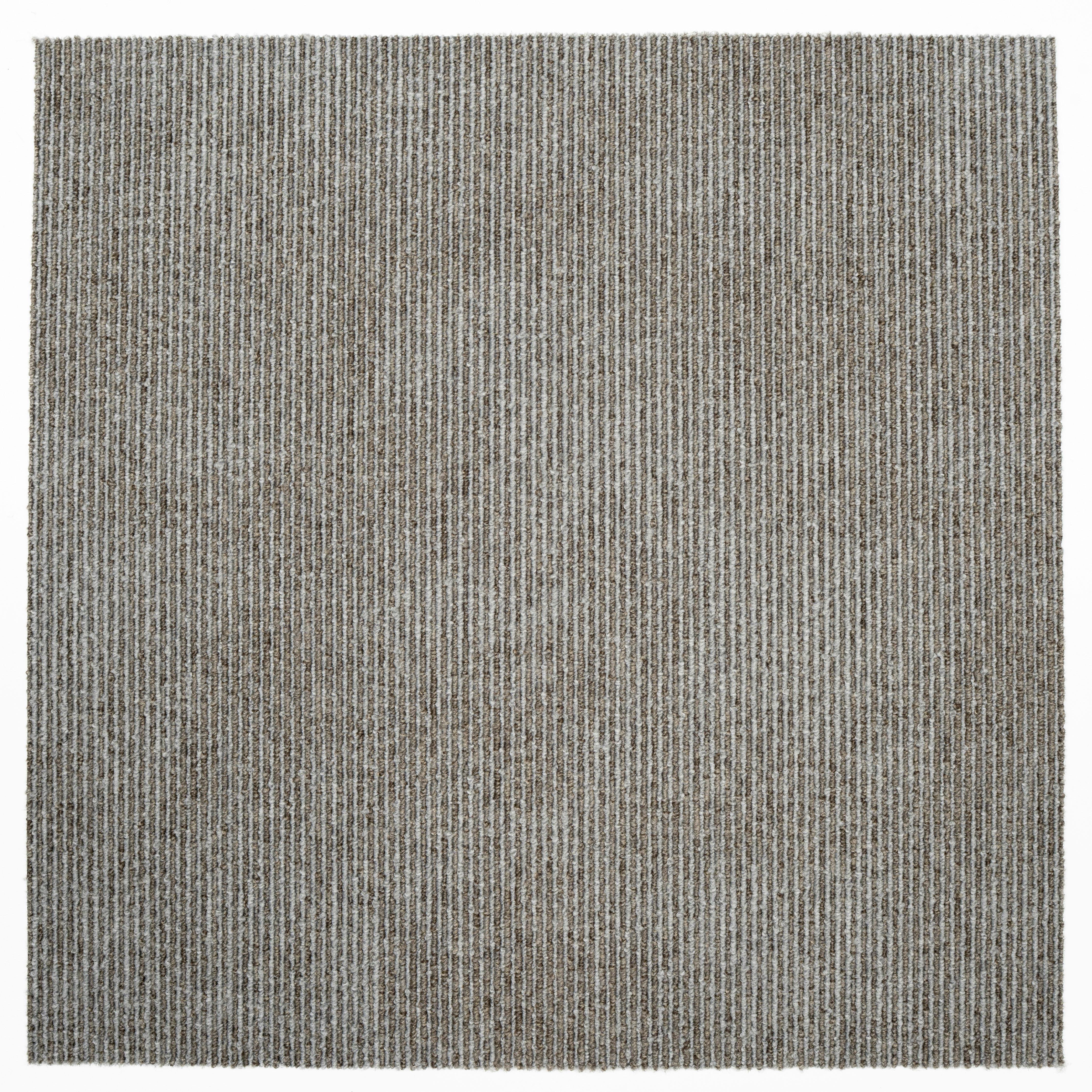 Teppichfliese Beige Marmaris 50x50 cm Florhöhe 3 mm - Hellgrau, Basics, Textil (50/50cm)