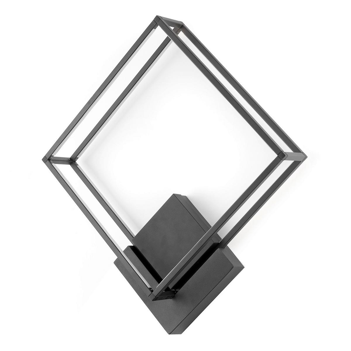 LED-Deckenleuchte 5002/Plmn - Schwarz, Design, Metall (45/45/13cm)