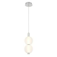 Led Függeszték Qn-Palmas-2mp-Pn - nikkelszínű, Konventionell, üveg/fém (15,2/47,5cm) - Elstead Lighting