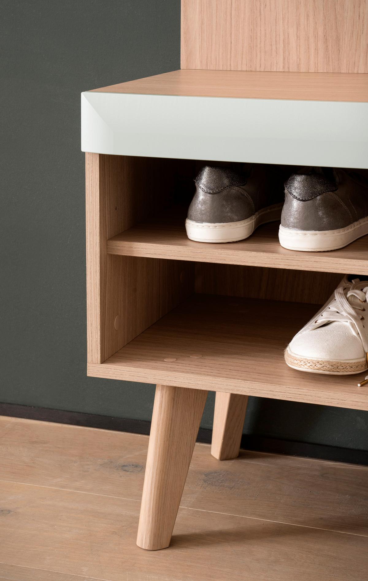 Garderobe Svante Torge Eichefarben B: 107 cm - Eichefarben, Design, Holzwerkstoff (107/197/34cm) - MID.YOU