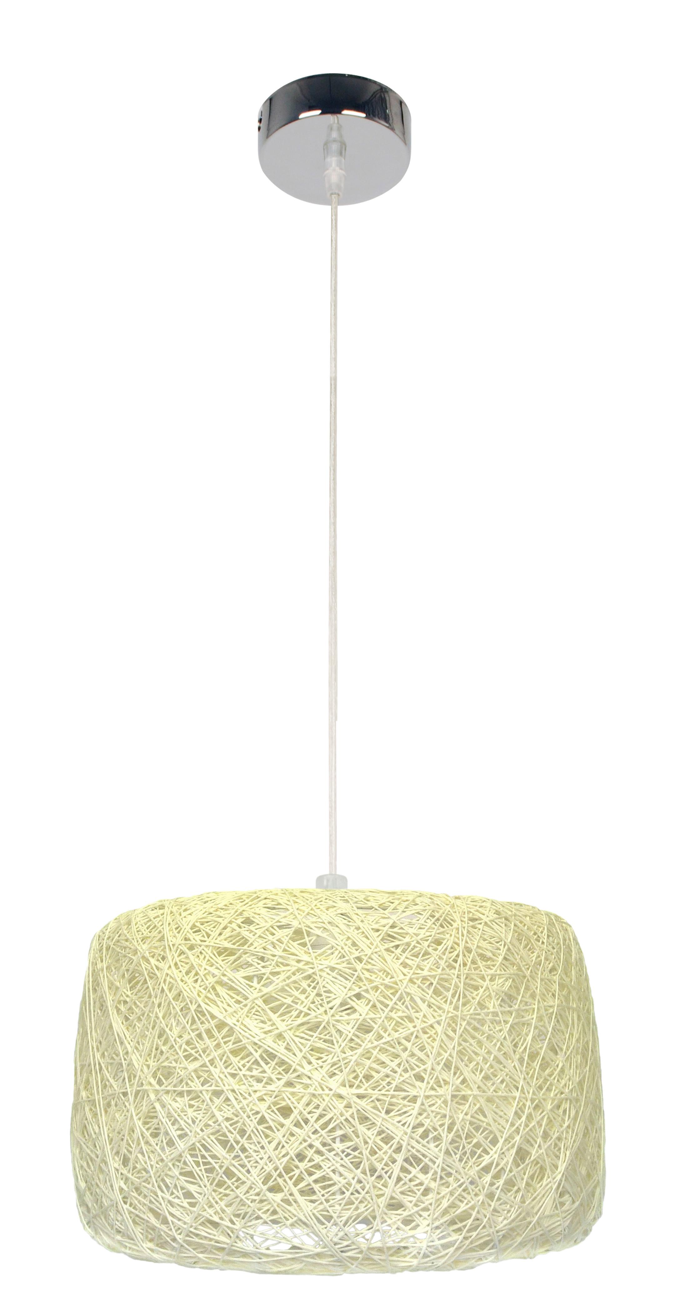 Pendelleuchte 31-51141 Panda - Creme, Natur, Textil (35/35/110cm)