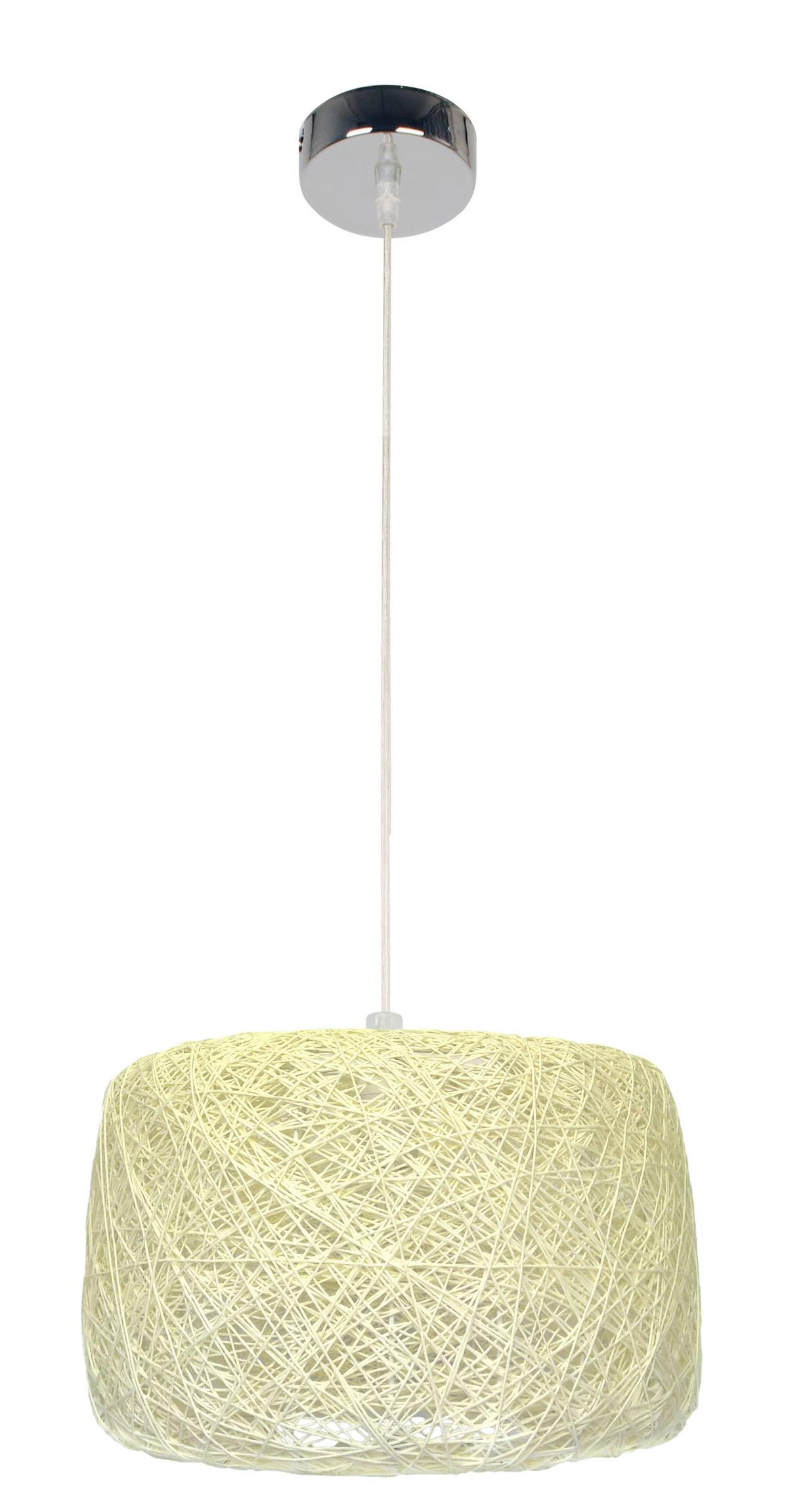 Pendelleuchte 31-51141 Panda - Creme, Natur, Textil (35/35/110cm)