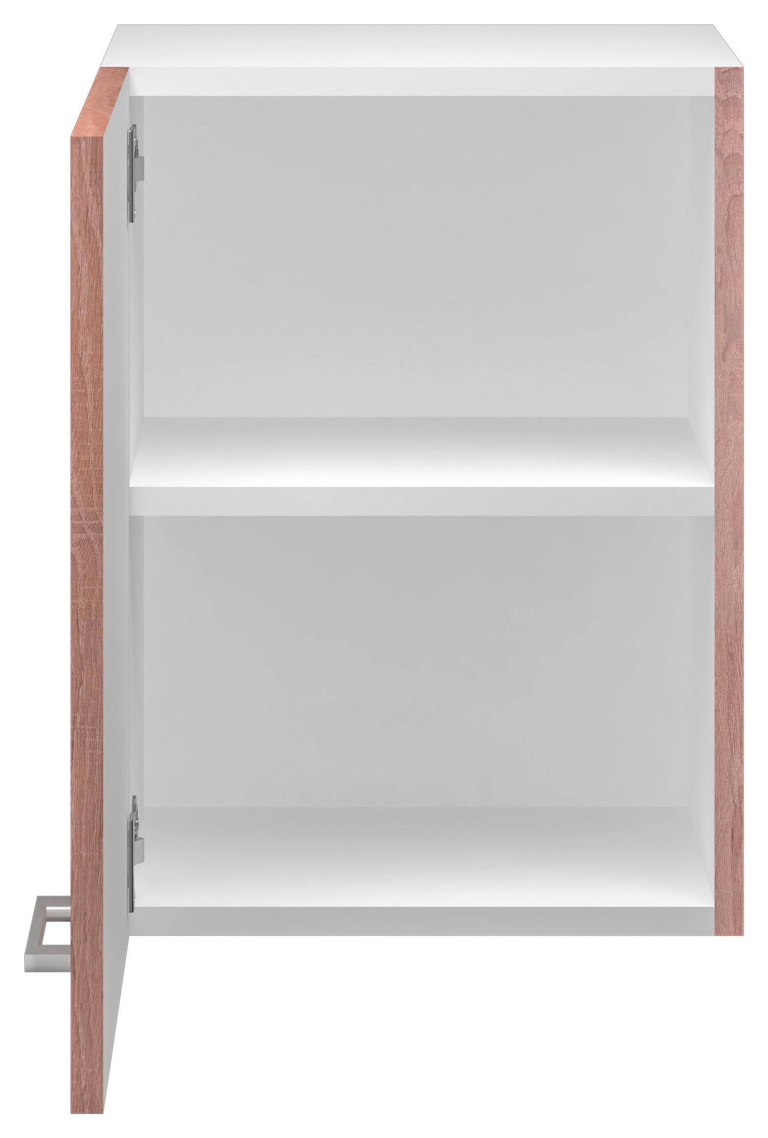 Kuchyňská Horní Skříňka Samoa H 40 - bílá/barvy dubu, Konvenční, kompozitní dřevo/plast (40/54/32cm)