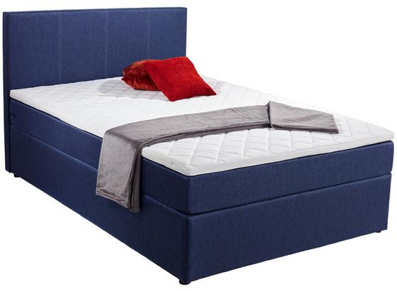 Boxbett Carolina 140x200 Blau - Blau/Schwarz, KONVENTIONELL, Holz/Textil (143/105/209cm) - Carryhome Boxbett Carolina 140x200 Blau - Blau/Schwarz, KONVENTIONELL, Holz/Textil (143/105/209cm) - Carryhome