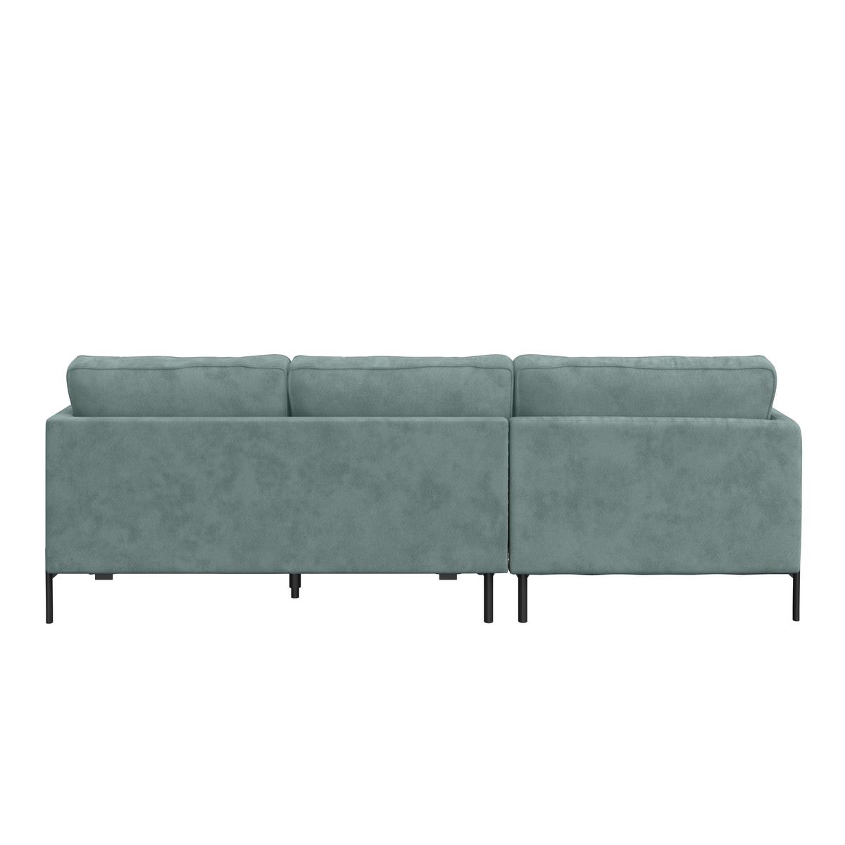 Ecksofa Yukon Türkis S: 154x232 Cm - Türkis/Schwarz, Trend, Textil (154/232cm) - Livetastic