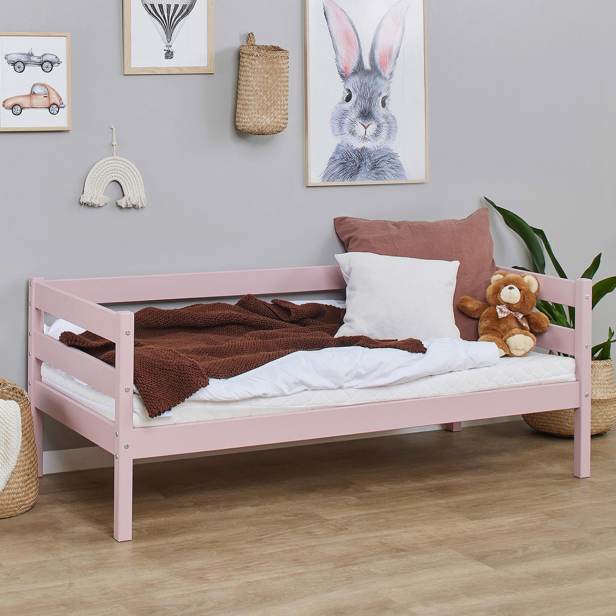 Kinder-/Jugendbett Comfort Rosa, Lf: 70x160 cm - Rosa, MODERN, Holz (70/160cm) - MID.YOU