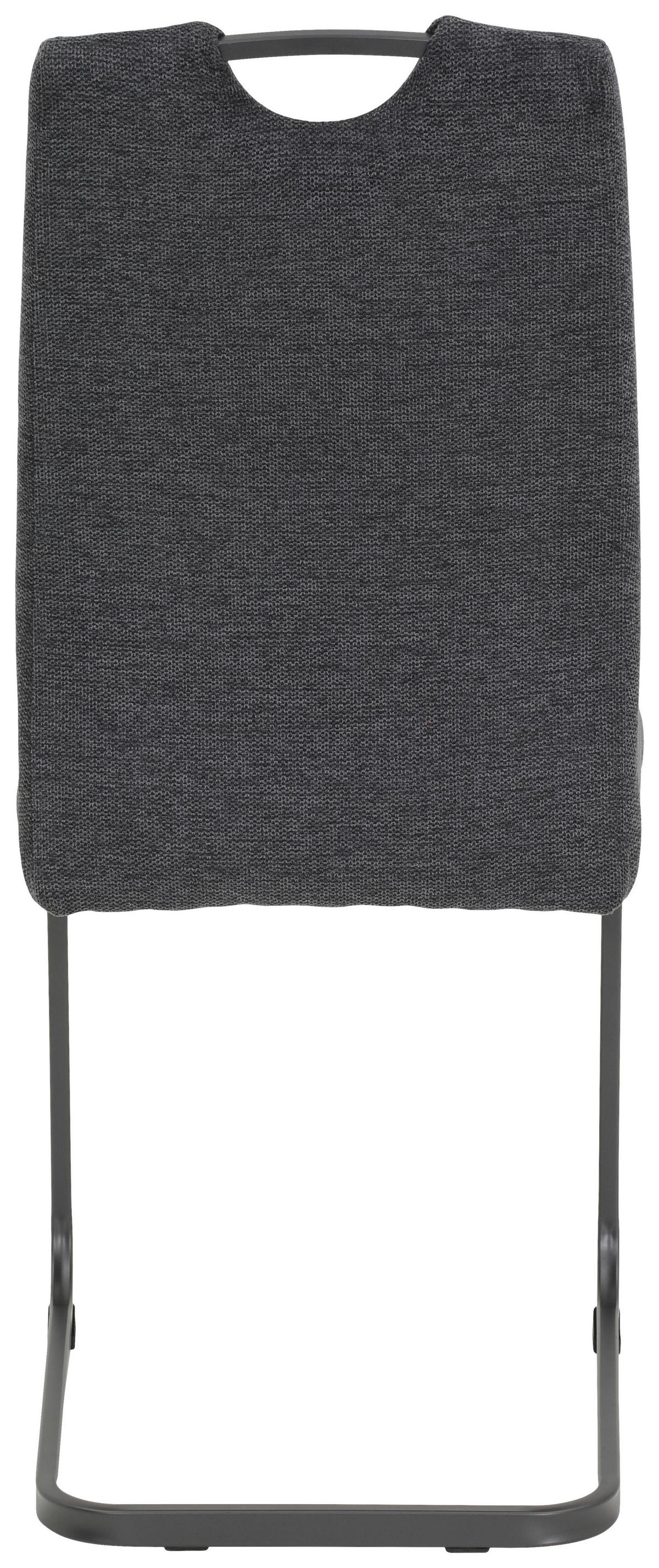 Schwingstuhl-Set Britta S Anthrazit - Anthrazit/Grau, MODERN, Textil/Metall (44/100/59cm) - MID.YOU