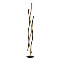 LED-STEHLEUCHTE EU32102-1BK - Schwarz, Design, Kunststoff/Metall (20/138.5cm)