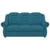 3-sitzer-sofa Boston Blau Chenille - Blau/Schwarz, KONVENTIONELL, Textil (196/102/101cm) - Livetastic