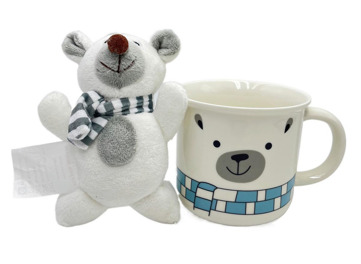 Óriáscsésze Ted Kb. 400ml - fekete/kék, Basics, textil/kerámia - Luca Bessoni