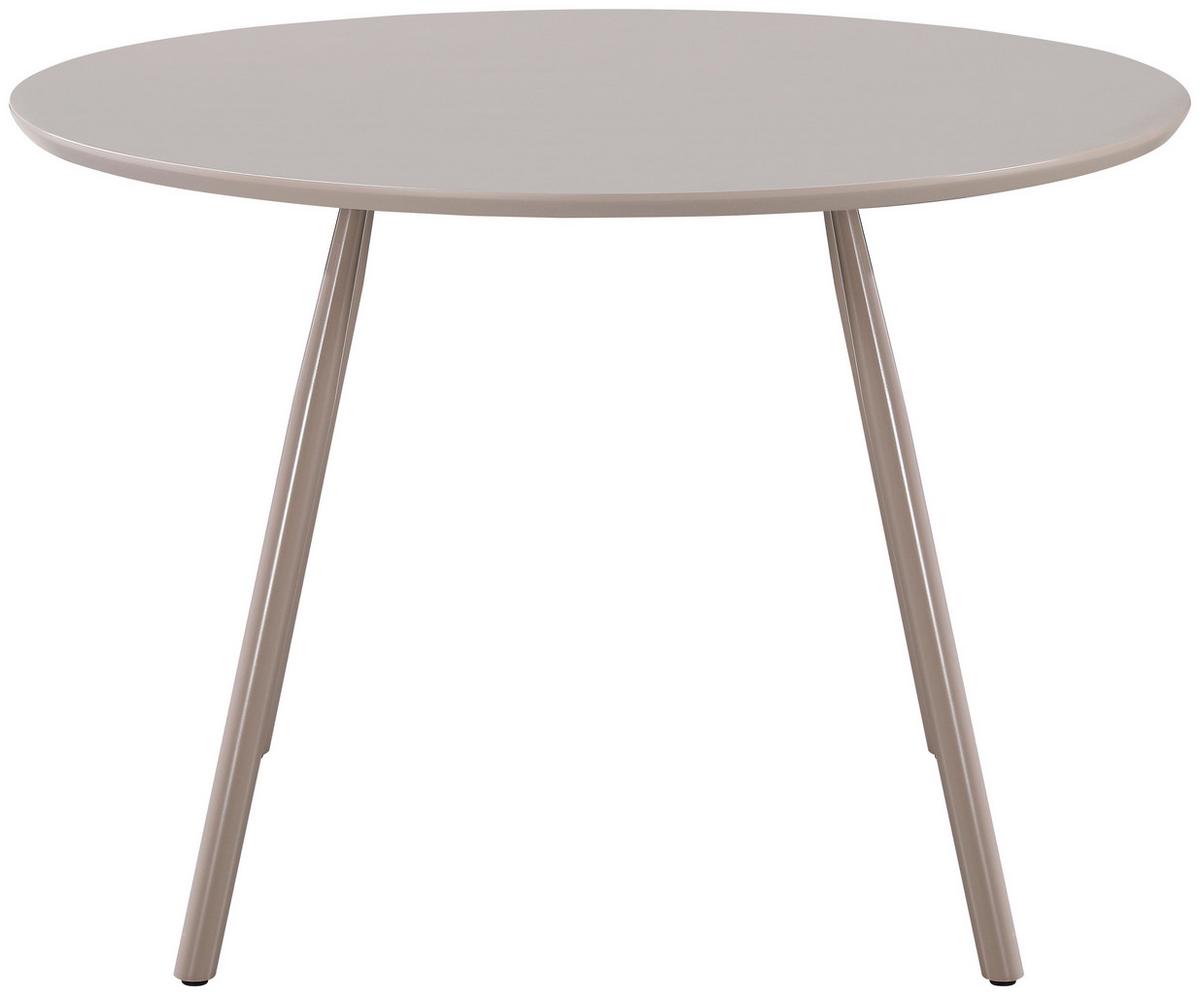 Jídelní stůl MILAN 110 - šedá/béžová, Lifestyle, kov/kompozitní dřevo (110/75cm) - Mömax