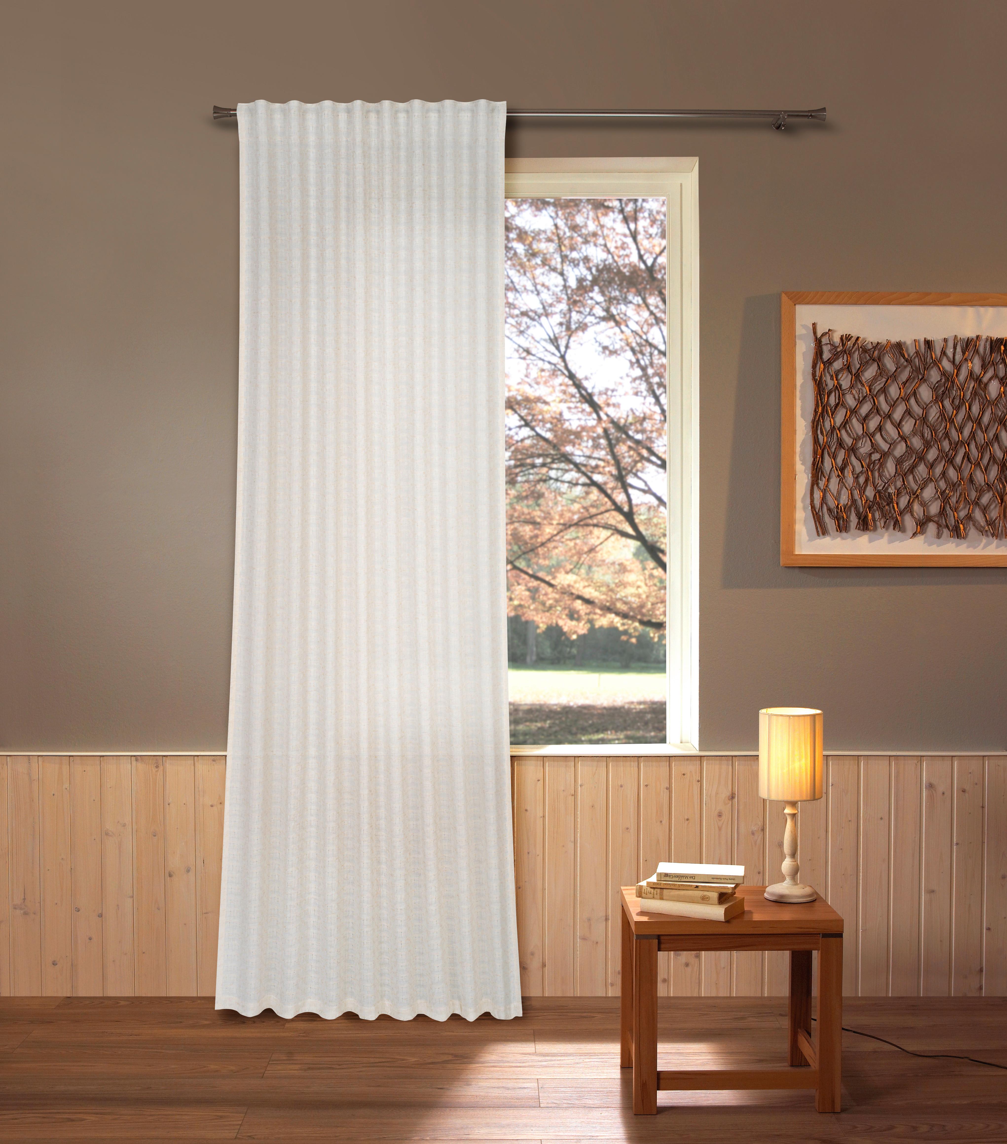 Fertigvorhang Alexa - Beige, ROMANTIK / LANDHAUS, Textil (135/245cm) - James Wood