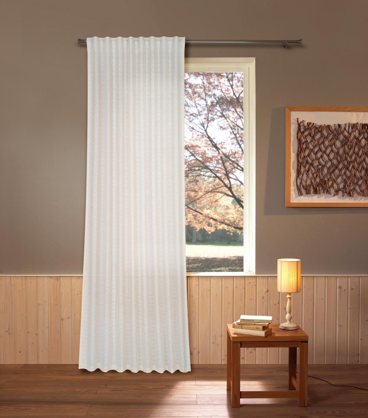 Készfüggöny Alexa Kb. 135/245cm - bézs, Romantik / Landhaus, textil (135/245cm) - James Wood