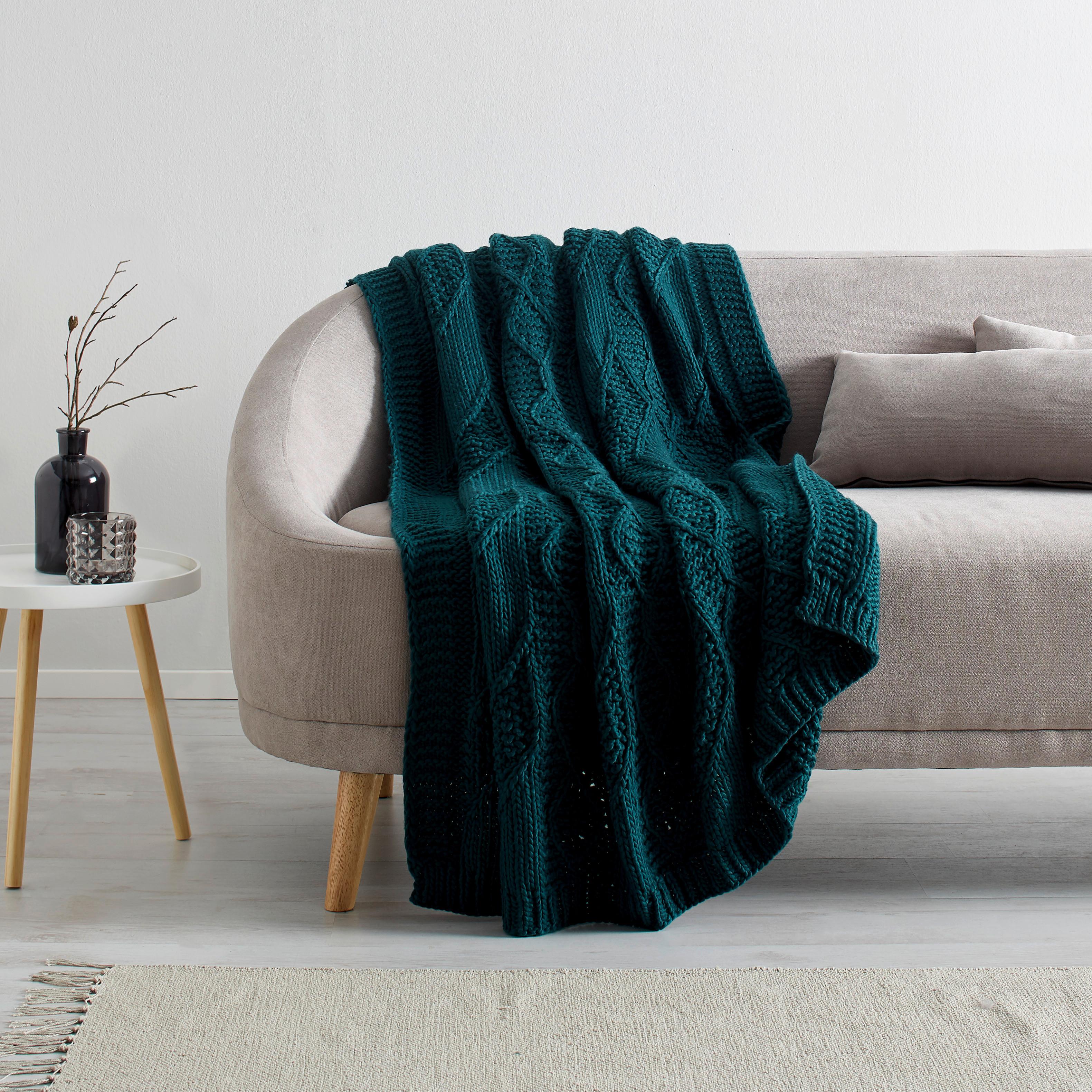 Deka Saskia 130x180 Cm - zelená, Moderní, textil (130/180cm) - Bessagi Home